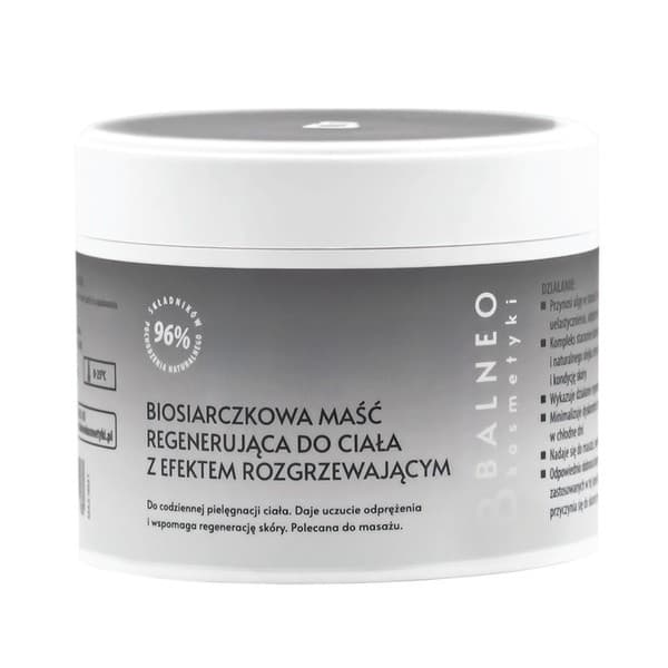 maść biosiarczkowa do ciała, regenerująco-rozgrzewająca