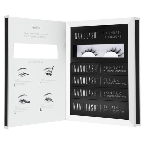 DIY Eyelash Extensions Starter Kit, zestaw startowy do aplikacji sztucznych rzęs, Flirty