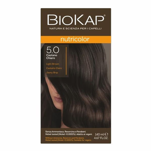 Nutricolor, farba do włosów, 5.0 jasny brąz