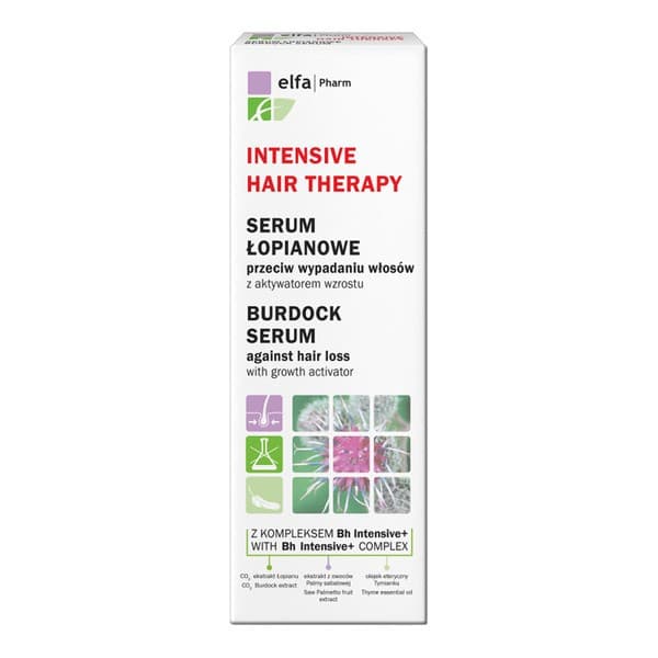 ElfaPharm Intensive Hair Therapy, serum łopianowe z aktywatorem wzrostu przeciw wypadaniu włosów