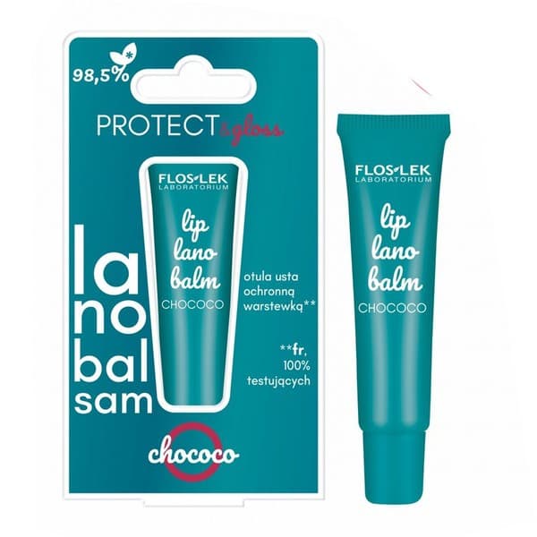 Flos-Lek Lip Care, lanobalsam do ust, chococo