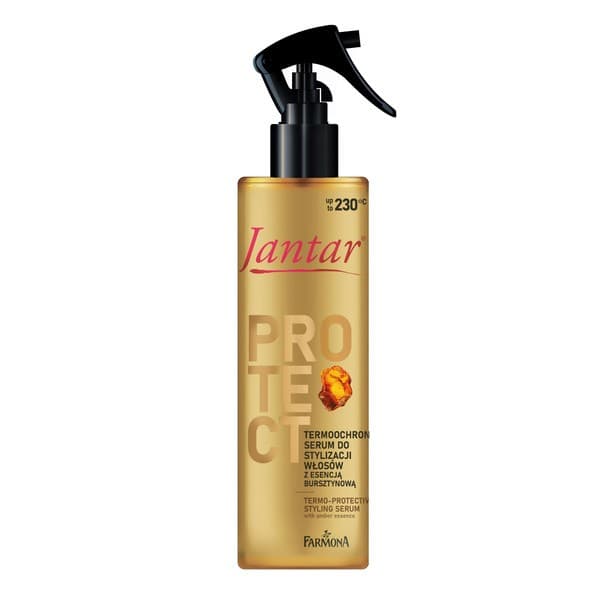 termochronne serum do włosów z esencją z bursztynu