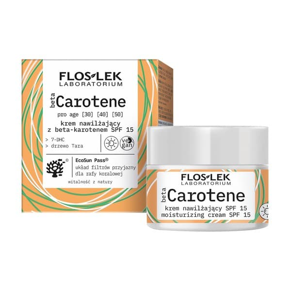Flos-Lek betaCarotene pro age krem nawilżający SPF15 na dzień