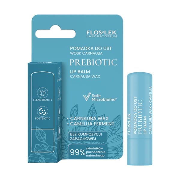 Flos-Lek Prebiotic, Prebiotyczna pomadka do ust, wosk carnauba