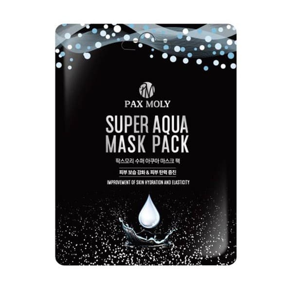 Super Aqua Mask Pack, Maska w płachcie nawilżająco–uelastyczniająca z wodą morską i adenozyną