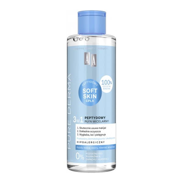 Pure Derma, peptydowy płyn micelarny 3w1