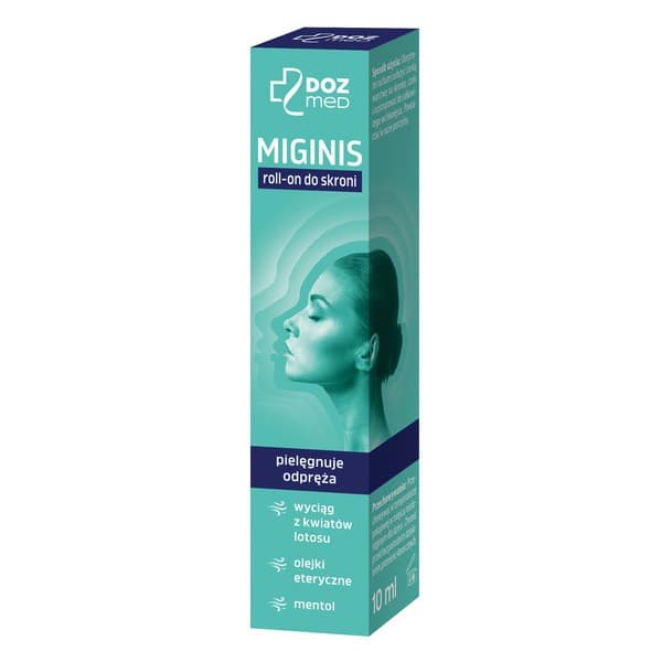 Miginis, roll-on do skroni