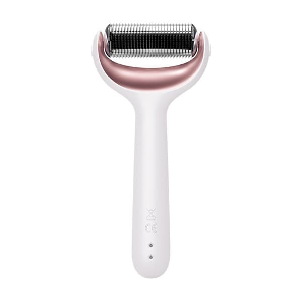 MicroNeedle Face & Body Roller 8 w 1, roller do mezoterapii mikroigłowej, gwiezdna biel