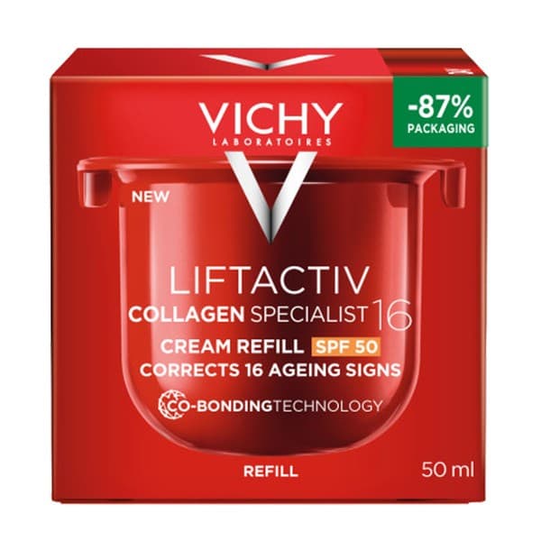 Liftactiv Collagen Specialist, krem SPF 50 redukujący 16 oznak starzenia, refill