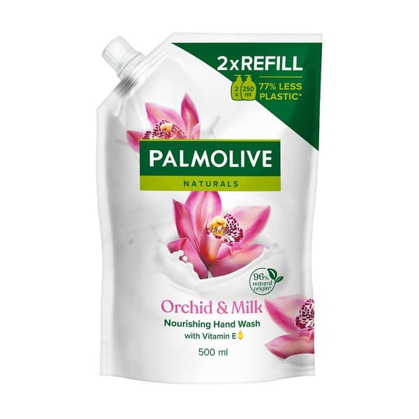 Naturalns, Milk & Orchid, mydło w płynie, uzupełnienie