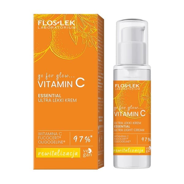 Flos-Lek Go For Glow Vitamin C, ultra lekki, krem na dzień