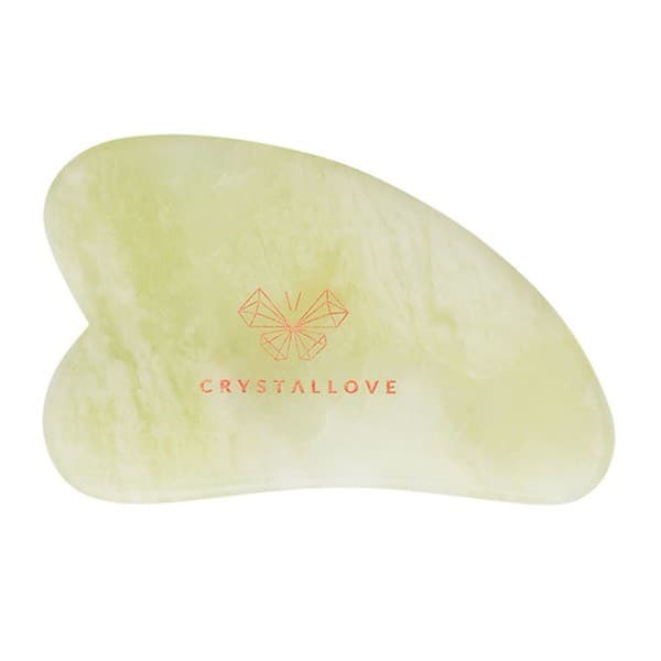 Płytka do masażu twarzy gua sha z jadeitu kamienia młodości Crystallove