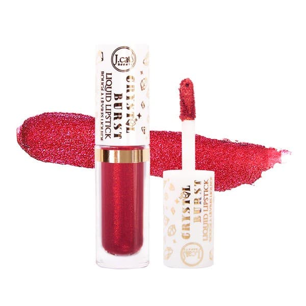 Crystal Burst Liquid Lipstick, błyszczyk do ust z drobinkami 103 Rose Quartz