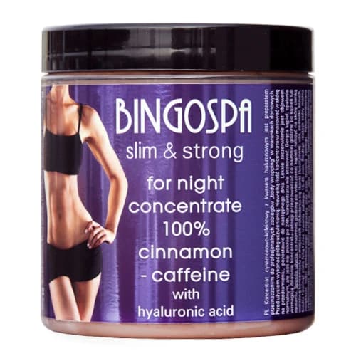 CELLULIT STOP Koncentrat na noc cynamonowo-kofeinowy z kwasem hialuronowym BINGOSPA slim & strong