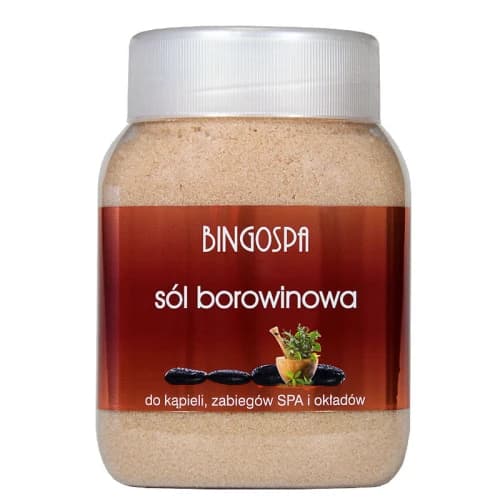 sól do kąpieli do zabiegów spa i okładów Borowina
