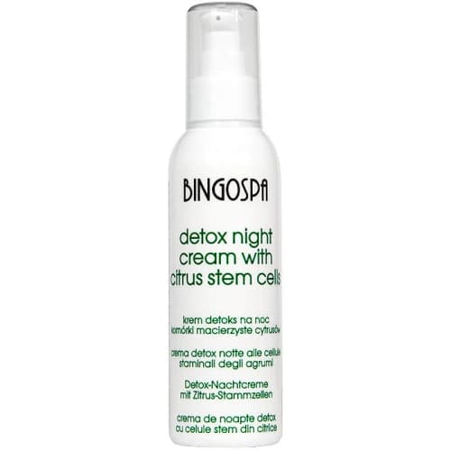 Detox NIght Cream - Detoksykujący krem do twarzy z komórkami macierzystymi cytrusów - Noc -