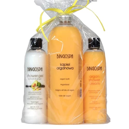 Zestaw Awokado argan imbir - pod prysznic i do kąpieli