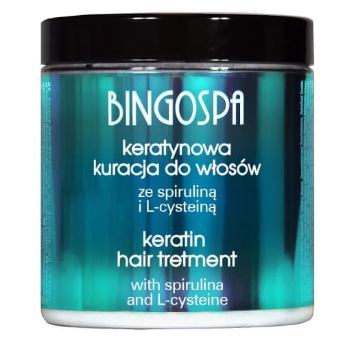 Keratynowa kuracja do włosów ze spiruliną i L-cysteiną
