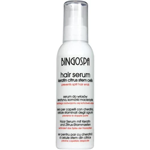 Serum odżywka do włosów keratyna, komórki macierzyste cytrusów BINGOSPA