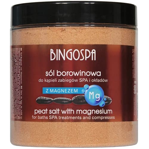 Sól borowinowa do kąpieli zabiegów SPA i okładów z magnezem