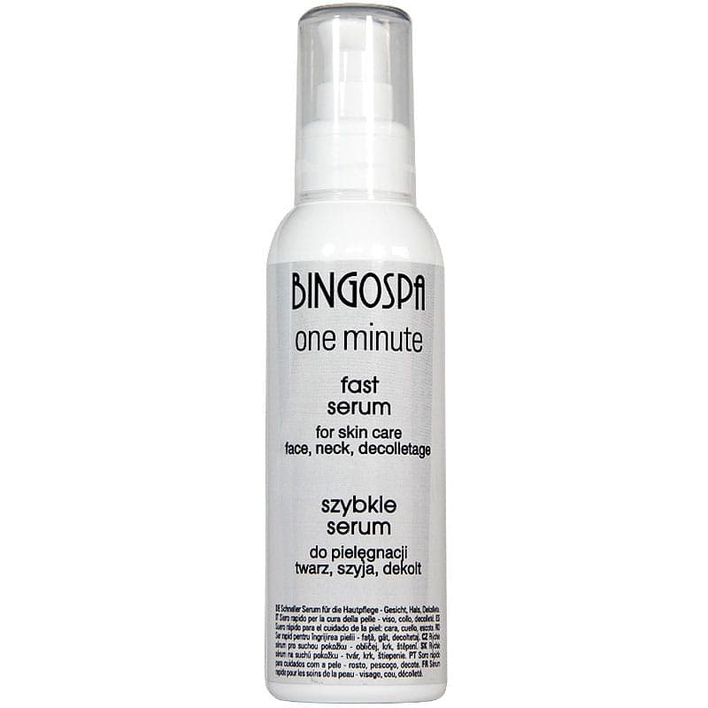 Szybkie serum twarz szyja dekolt BINGOSPA one minute