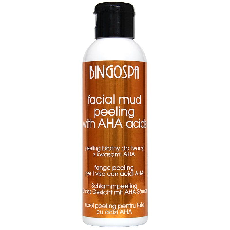 Peeling błotny do twarzy z kwasami AHA BINGOSPA