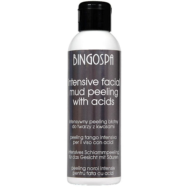 Intensywny peeling błotny do twarzy z kwasami BINGOSPA