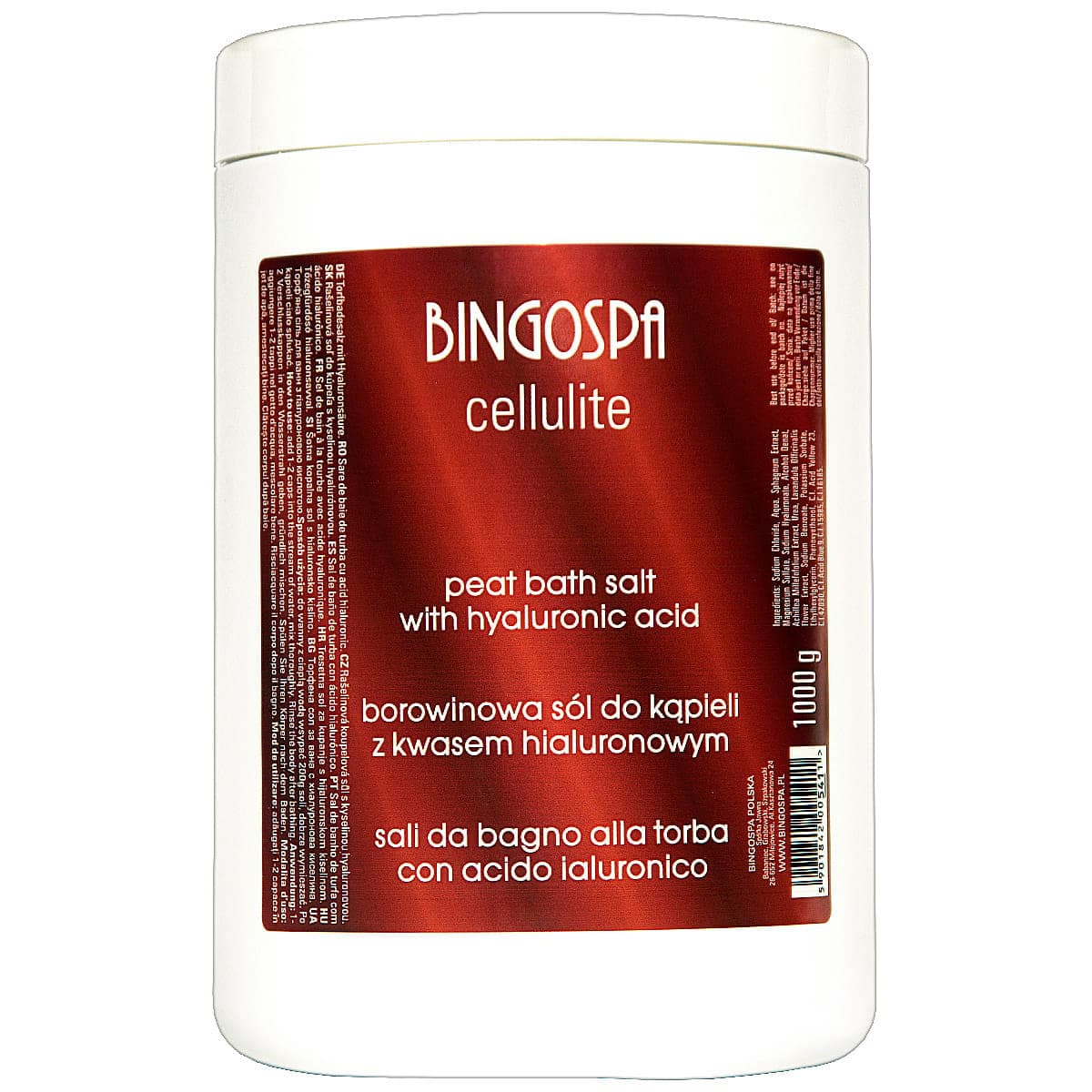 Sól borowinowa z kwasem hialuronowym BINGOSPA cellulite