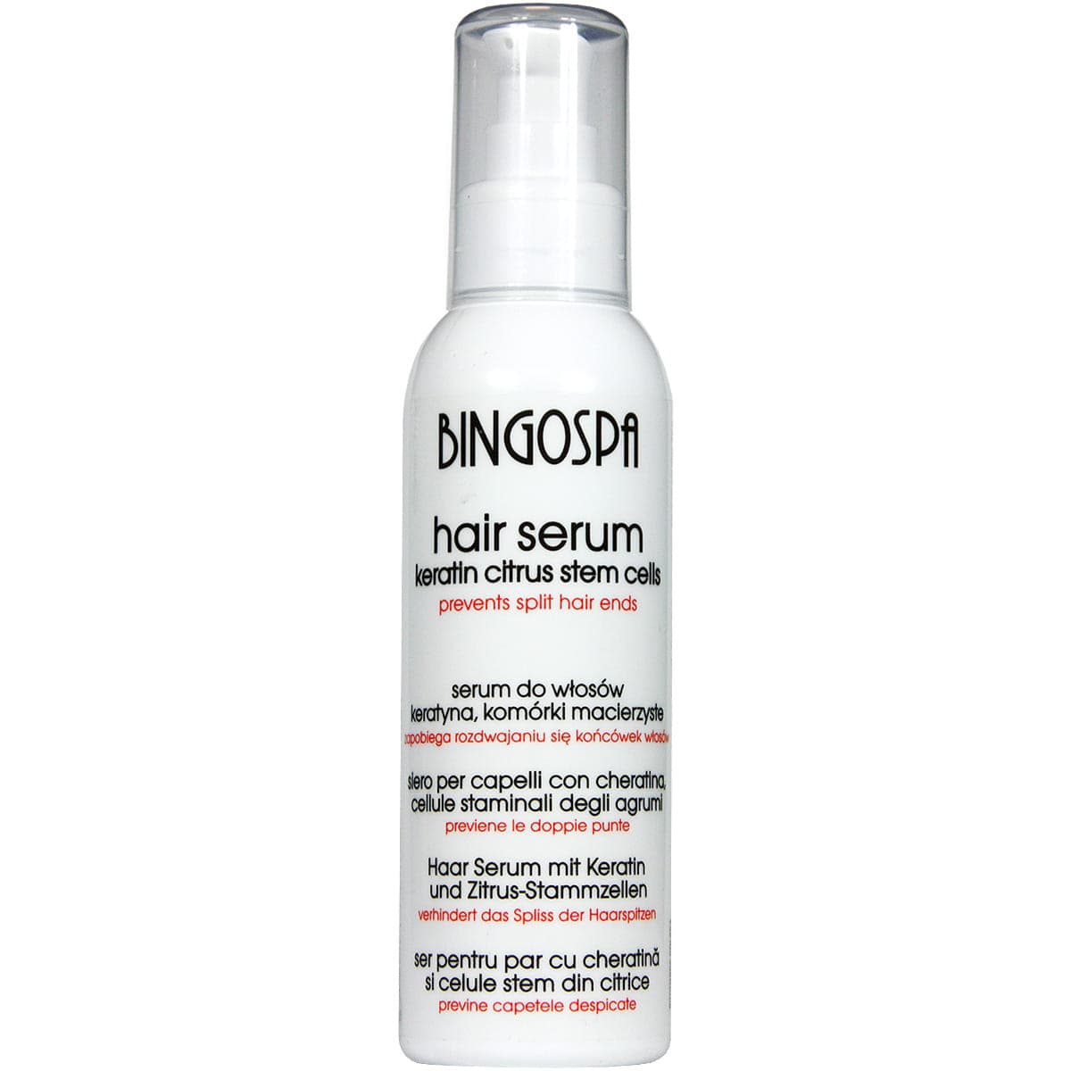 Serum odżywka do włosów keratyna, komórki macierzyste cytrusów BINGOSPA