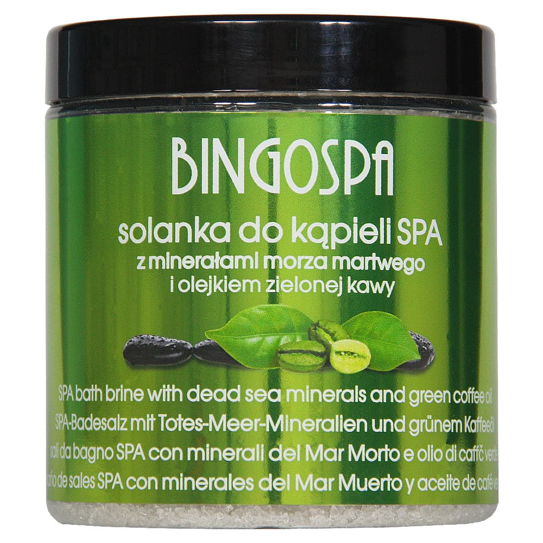 Solanka do kąpieli SPA z minerałami Morza Martwego i olejkiem z zielonej kawy