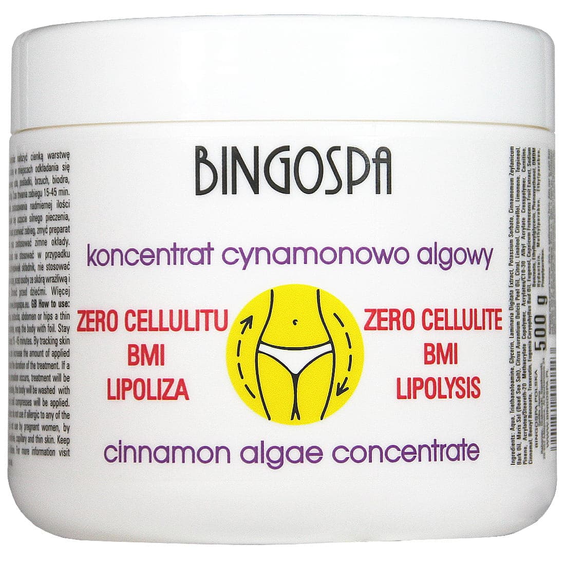 ZERO CELLULITU BMI LIPOLIZA Koncentrat cynamonowo - algowy BINGOSPA