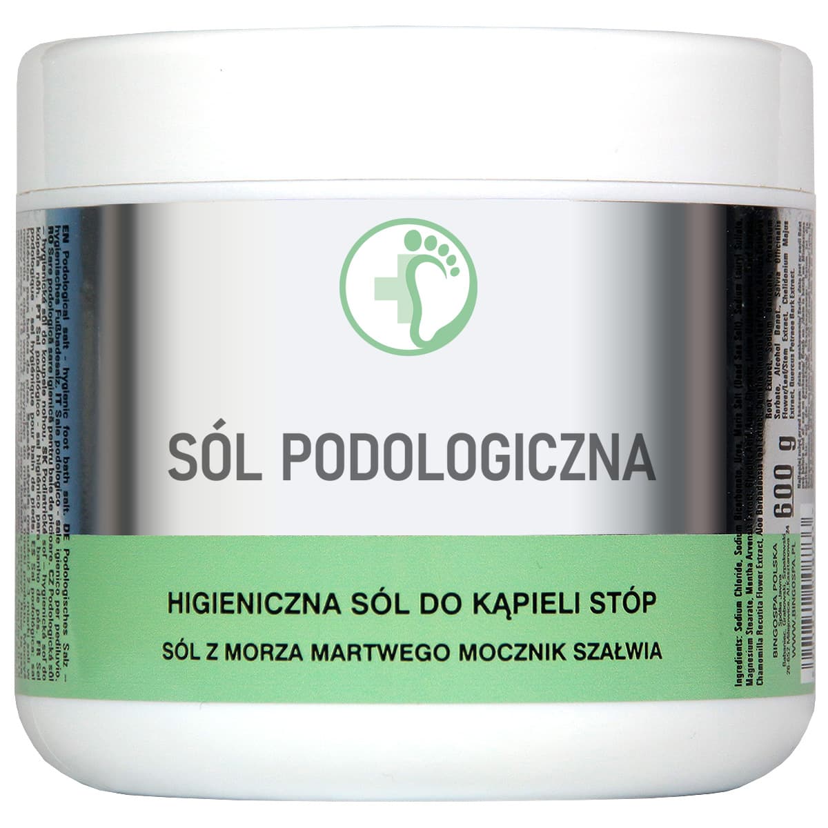 Sól podologiczna higieniczna sól do kąpieli stóp BINGOSPA