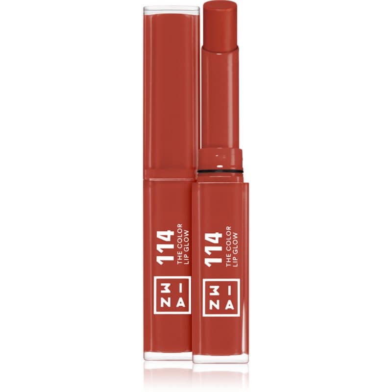 The Color Lip Glow szminka nawilżająca z połyskiem odcień 114 - Rich, teracotta brown