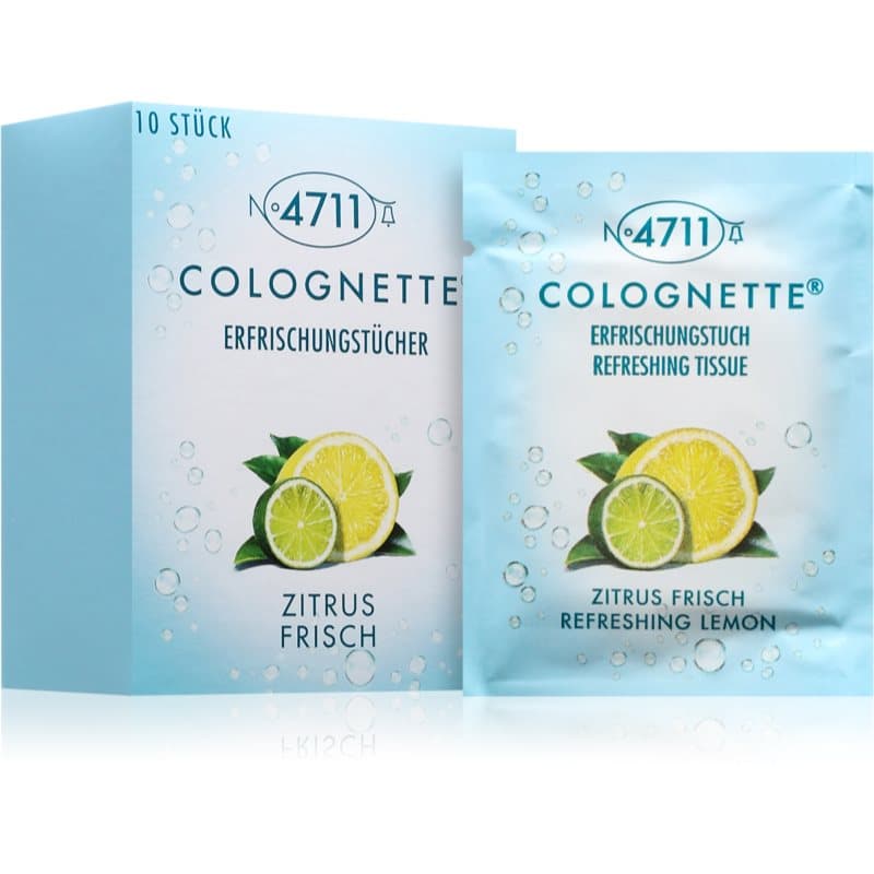 Colognette Wipes odświeżające chusteczki nawilżane unisex