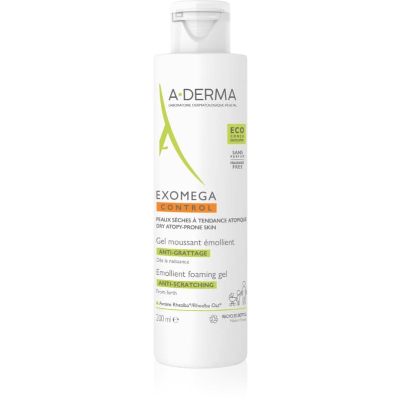 Exomega Control Emollient Foaming gel zmiękczający żel pieniący Do cery suchej i atopowej