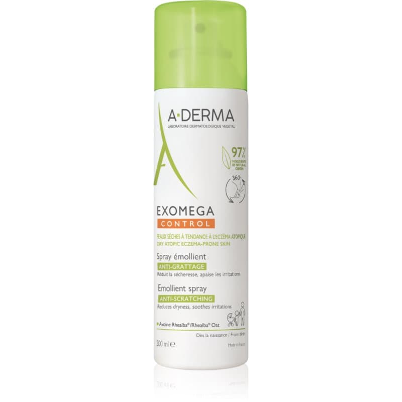 Exomega Control Emollient spray krem nawilżający wzmacniający barierę ochronną skóry wrażliwej i atopowej w sprayu