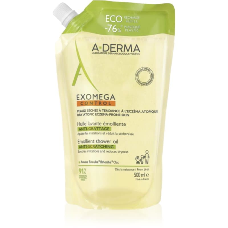 Exomega Control Emollient Shower Oil zmiękczający olejek pod prysznic napełnienie