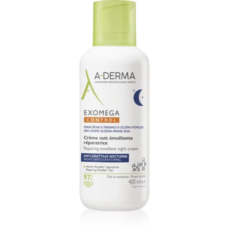 Exomega Control Repairing Emollient Night Cream regenerujący krem na noc przeciw drapaniu