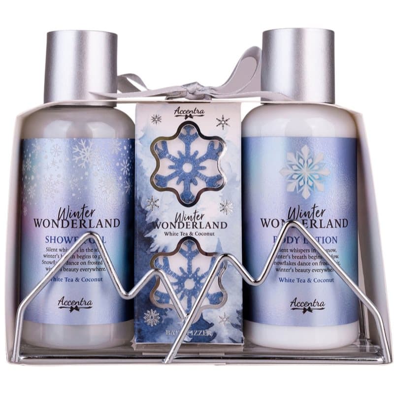 Winter Wonderland zestaw upominkowy do kąpieli zapachy White Tea & Coconut