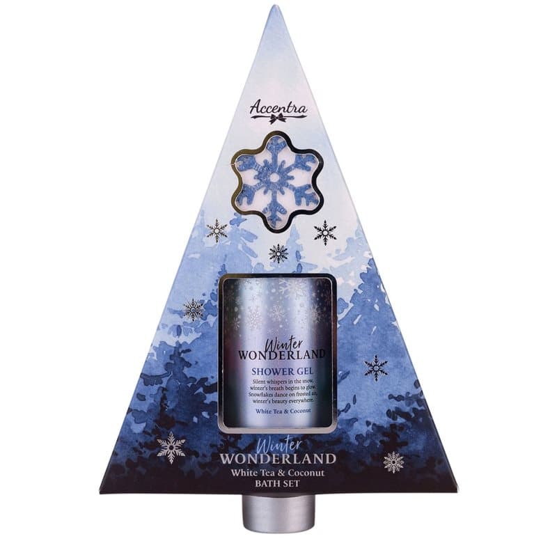 Winter Wonderland White Tea & Coconut zestaw upominkowy do kąpieli zapachy White Tea & Coconut