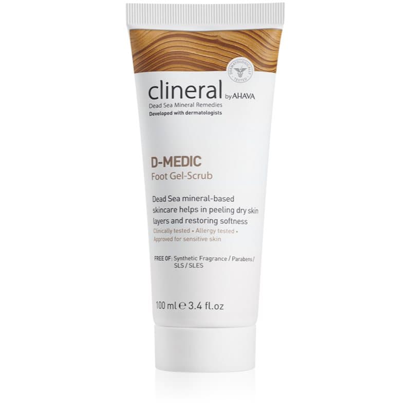 Clineral D-MEDIC delikatny peeling żelowy do nóg