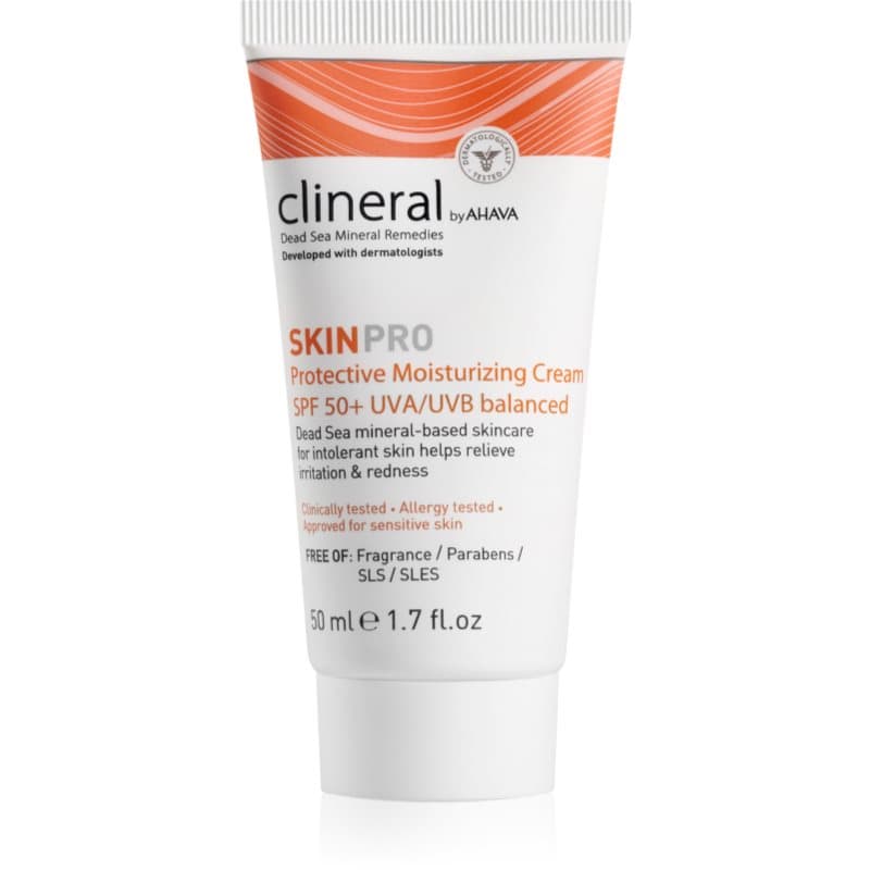 Clineral SKINPRO nawilżający krem ochronny dla skóry wrażliwej i alergicznej SPF 50
