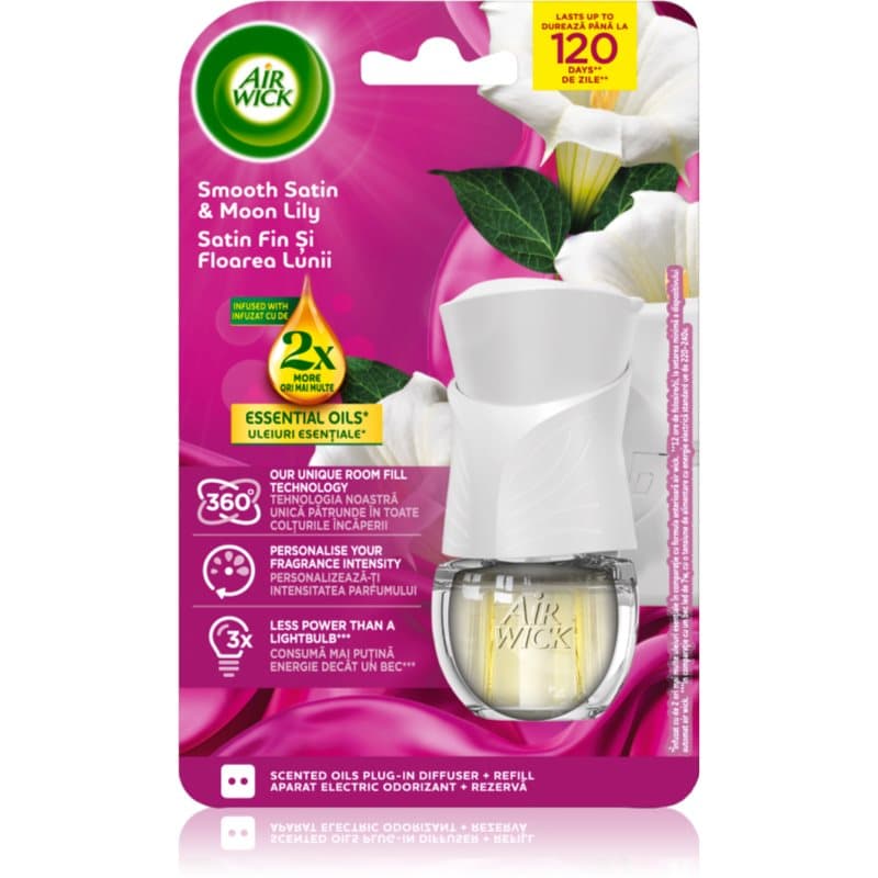 Smooth Satin & Moon Lily Electric elektryczny odświeżacz powietrza z napełnieniem