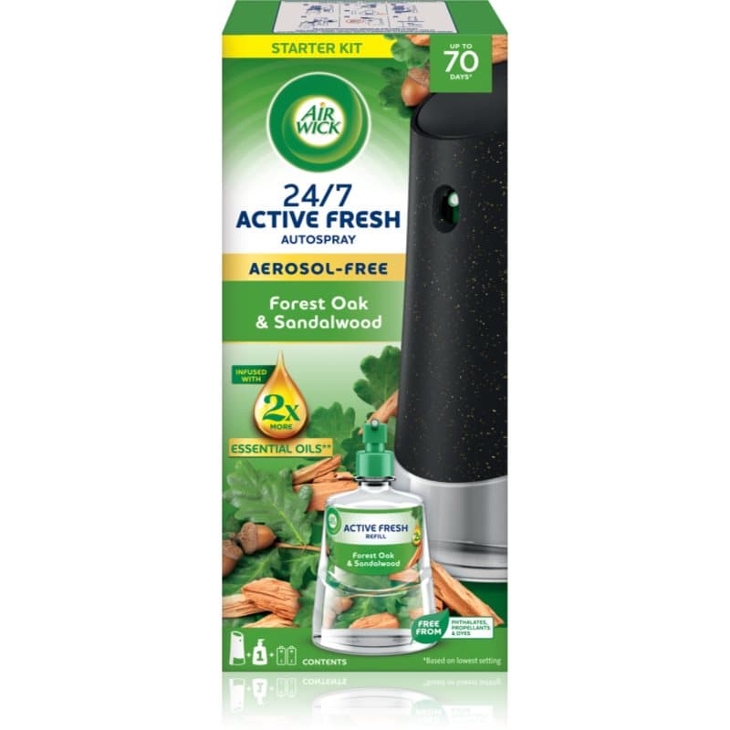 Active Fresh Forest Oak & Sandalwood automatyczny odświeżacz powietrza z wkładem
