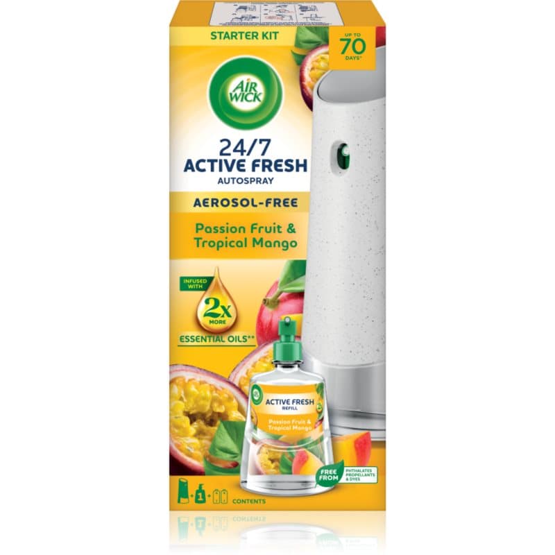 Active Fresh Passion Fruit & Tropical Mango automatyczny odświeżacz powietrza z wkładem