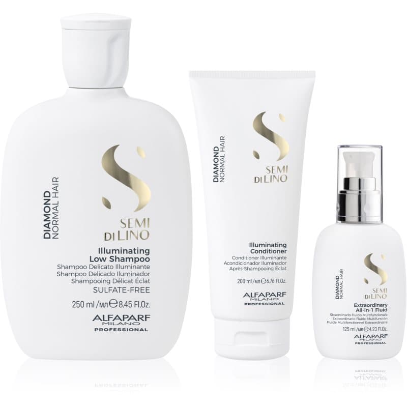 Semi di Lino Diamond Kit zestaw do nabłyszczania i zmiękczania włosów