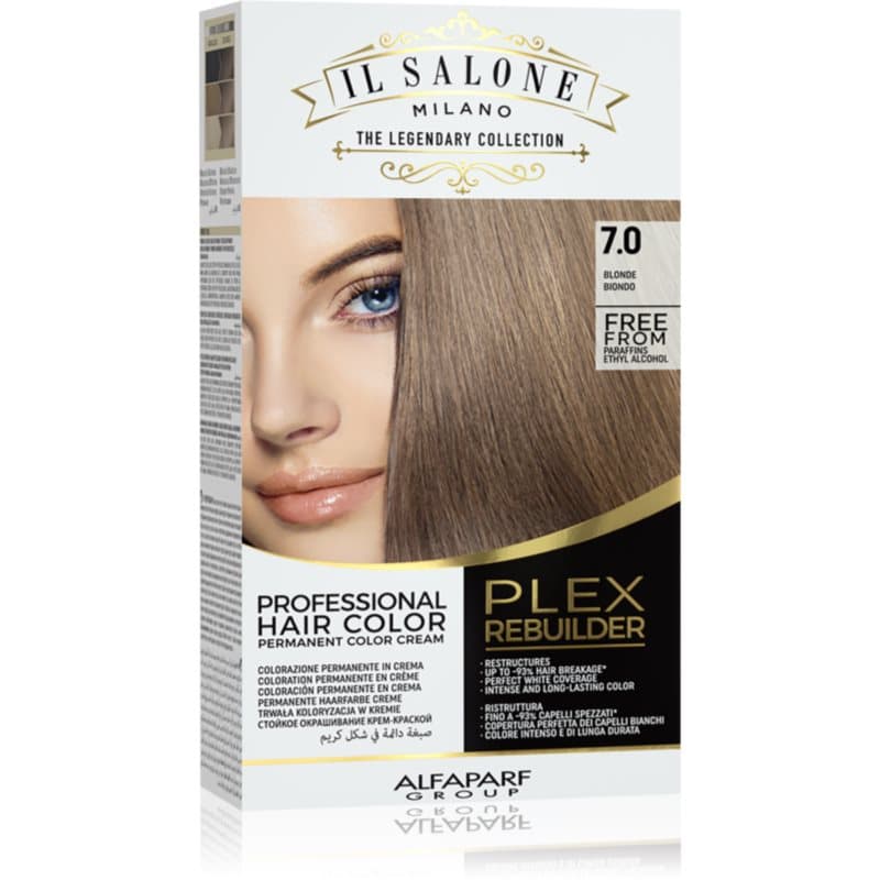 Il Salone Milano Plex Rebuilder trwała farba do włosów odcień 7.0 - Blonde