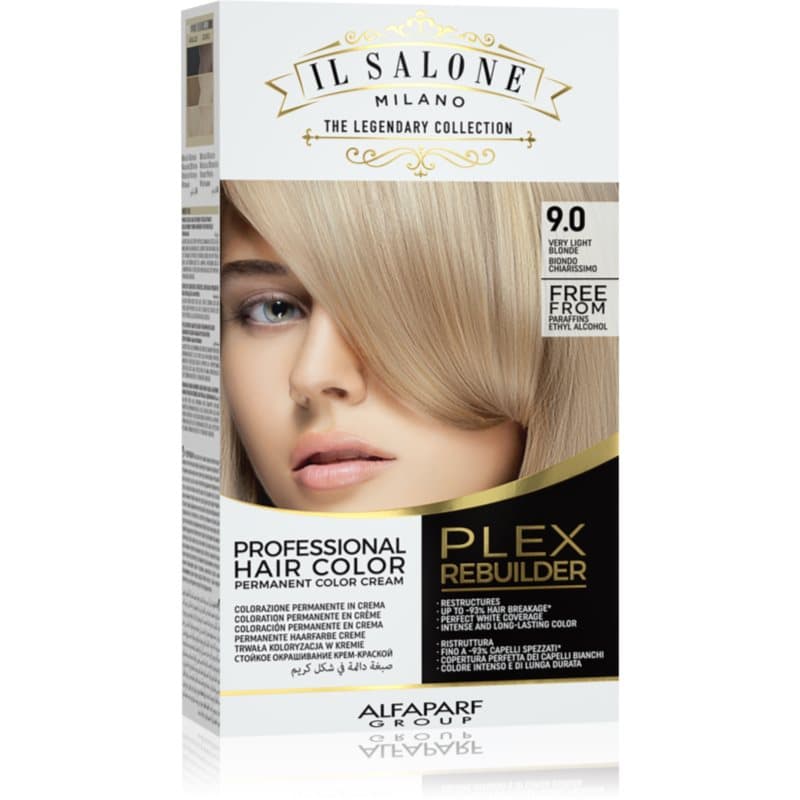 Il Salone Milano Plex Rebuilder trwała farba do włosów odcień 9.0 - Very Light Blonde