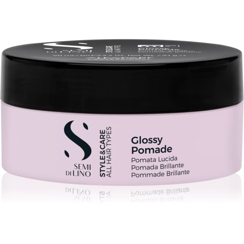 Semi di Lino Style&Care Glossy Pomade pomada woskowa stylizująca do układania i modelowania fryzury z wysokim połyskiem