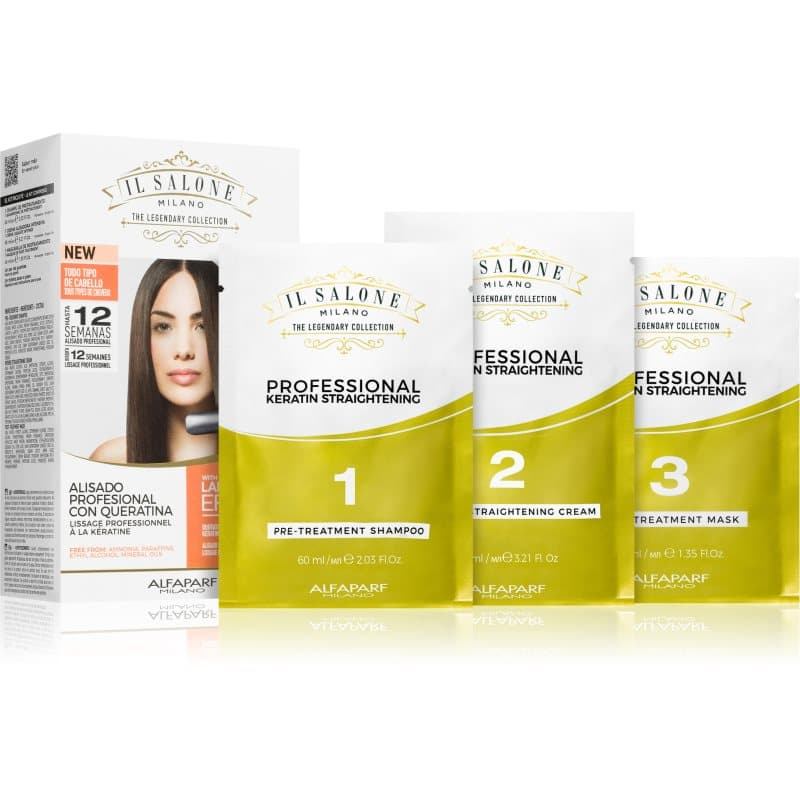 Il Salone Milano Straightening Kit kuracja wygładzająca do wrażliwych włosów Illuminating Linseed Oil